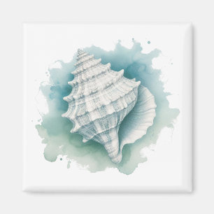 Coastal/Nautical seashell Magnet
