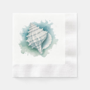 Coastal/Nautical seashell  Napkins