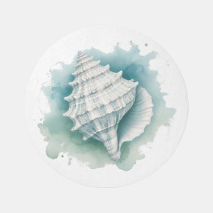 Coastal/Nautical seashell Outdoor Rug