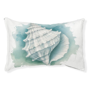 Coastal/Nautical seashell Pet Bed