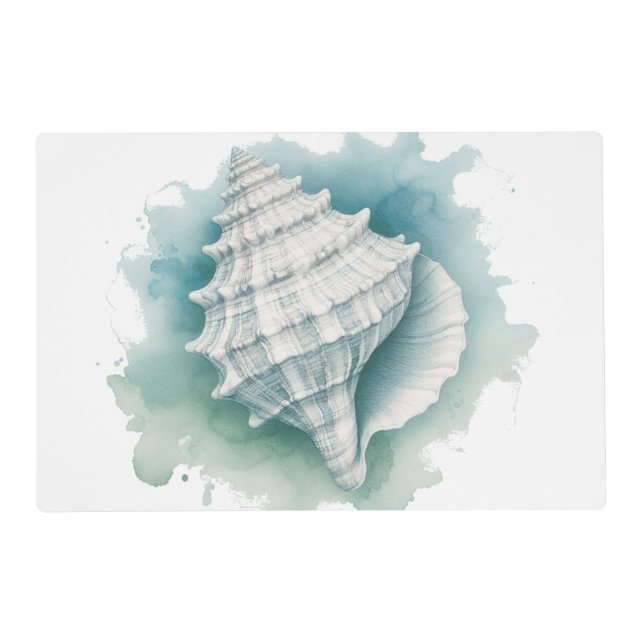 Coastal/Nautical seashell  Placemat (Front)