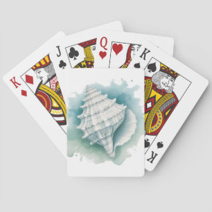 Coastal/Nautical seashell Poker Cards