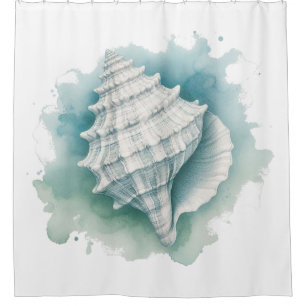 Coastal/Nautical seashell  Shower Curtain