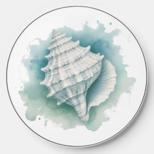 Coastal/Nautical seashell  Wireless Charger