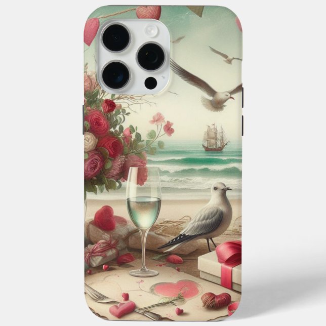 Coastal/Nautical Valentine's day  Case-Mate iPhone Case (Back)