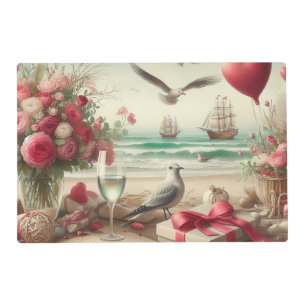 Coastal/Nautical Valentine's day  Placemat