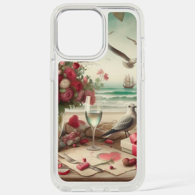 Coastal/Nautical Valentine's day  Speck iPhone Case (Front)