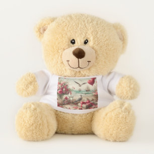 Coastal/Nautical Valentine's day Teddy Bear