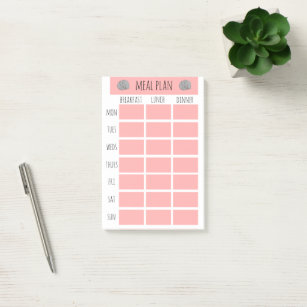 Minimalist Monthly Planner Mini Calendar Post-it Notes