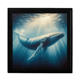 coastal/nautical whale gift box