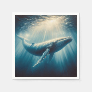 coastal/nautical whale napkins