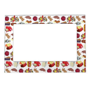 Coastal New England Foods Northeast America USA Magnetic Frame