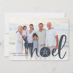 Coastal Noel Holiday Photo Card