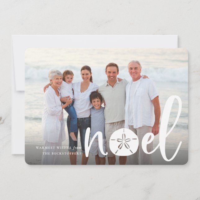Coastal Noel | Holiday Photo Card (Front)