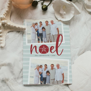 Coastal Noel Holiday Photo Card