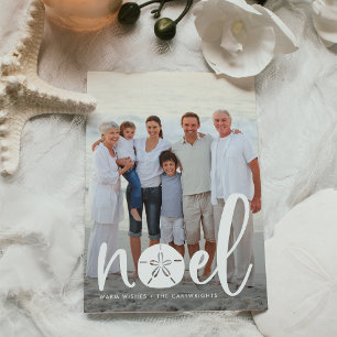 Coastal Noel Holiday Photo Card