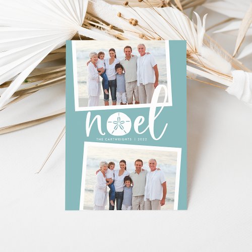 Coastal Noel  Holiday Photo Card