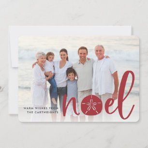 Coastal Noel Holiday Photo Card