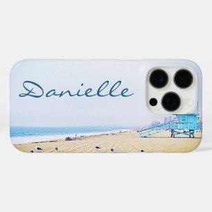 Coastal Ocean Beach Seagulls Photo Add Your Name iPhone 16 Pro Case