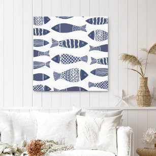 Coastal Ocean Fish Canvas Print