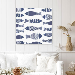 Coastal Ocean Fish Canvas Print