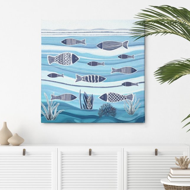 Coastal Ocean Fish Canvas Print (Creator Uploaded)