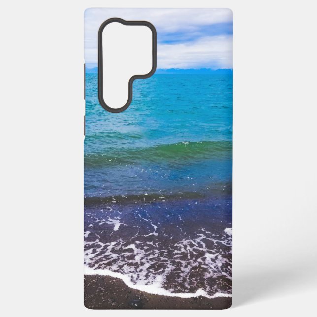 Coastal Ocean Horizon Aesthetic Samsung Galaxy Case (Back)