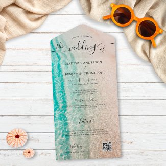 Coastal Ocean Summer Beach Destination Wedding