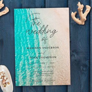 Coastal Ocean Summer Beach Destination Wedding