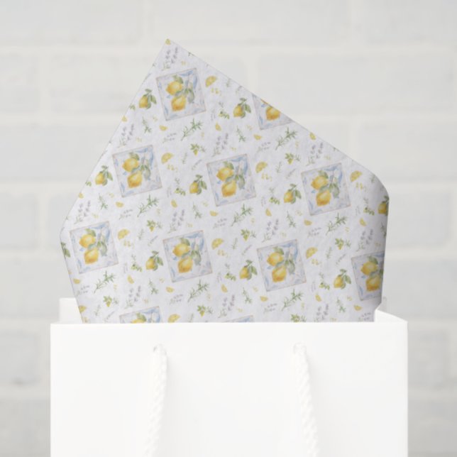 Coastal Orchard Amalfi Studio Botanical Lemon Tissue Paper (Gift Bag)