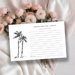 Coastal Palm Tree Sketch Wedding Couple Advice<br><div class="desc">For any further customisation or any other matching items,  please feel free to contact me at yellowfebstudio@gmail.com</div>