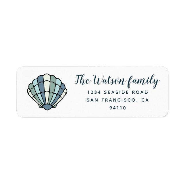 Coastal Pastel ⎢Return Address Label (Front)