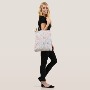 Coastal Pastel Seashells Tote Bag