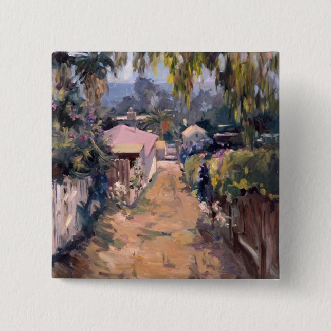 Coastal Pathway Pinback Button (Front)