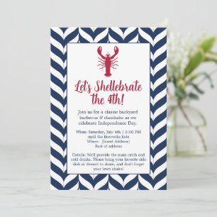 Coastal Patriotic 4th of July Party Invitation