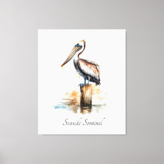 Coastal Pelican Beach House Decor