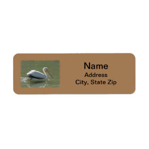Coastal Pelican Photo West Coast Bird Lover Label