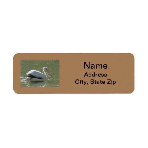 Coastal Pelican Photo West Coast Bird Lover Label