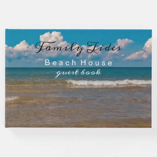 Coastal Photo Beach House Vacation Rental Guest Book