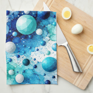 Coastal Poly Bubbles Kitchen Towel