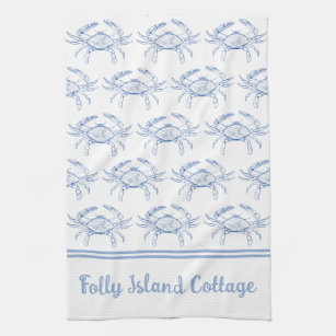 Monogrammed Hand Towel-kitchen Hand Towels Blue and White Kitchen
