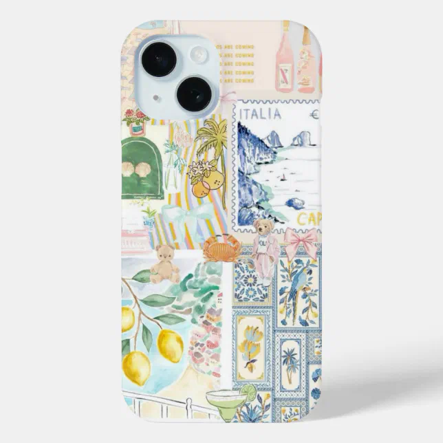 Coastal Preppy Collage, Summer Collage Phone case | Zazzle Coastal Preppy Collage, Summer Collage Phone case | Zazzle