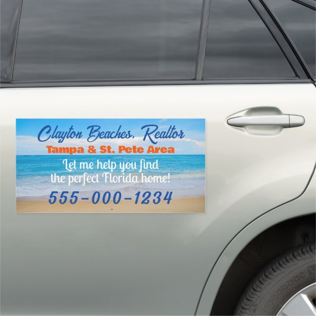 Coastal Realtor  Car Magnet (In Situ)