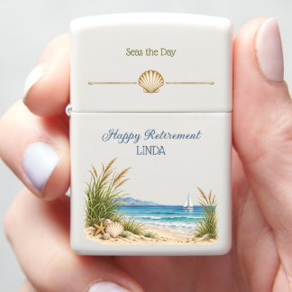 Coastal Retirement Keepsake Gift Seas the Day Zippo Lighter