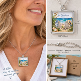 Coastal Retirement New Adventures Jewelry Gift