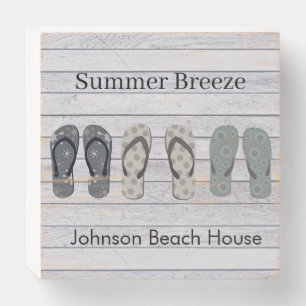 Coastal Retreat Boardwalk Heritage Aesthetic Wooden Box Sign