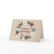 Coastal Rustic Beach Christmas Wreath