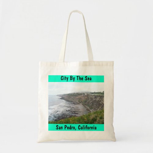 Coastal San Pedro CA City By The Sea Tote Bag Gift