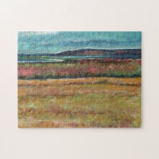 Coastal Sand Dune Shoreline Beach Jigsaw Puzzle (Horizontal)
