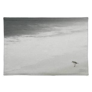 Coastal Sandpiper on the Beach Cloth Placemat